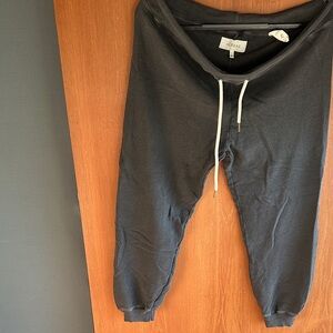 THE GREAT. Vintage Black Jogger Pants